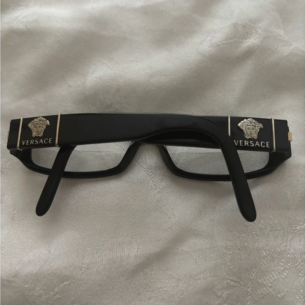 Versace Black and Gold Eyewear
